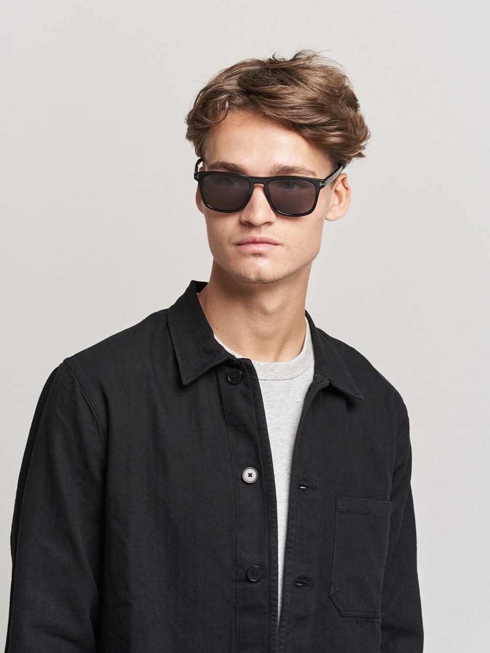 Tom Ford
Gerard Acetate Havana Burgundy Square Sunglasses TF930